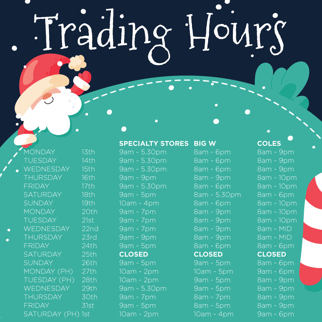2021 Christmas Trading Hours