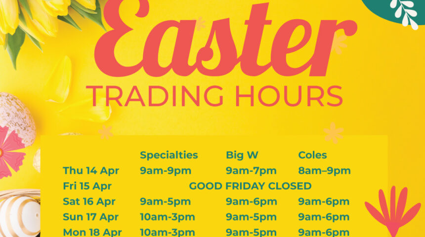 Easter Trading Hours at Station Sqaure