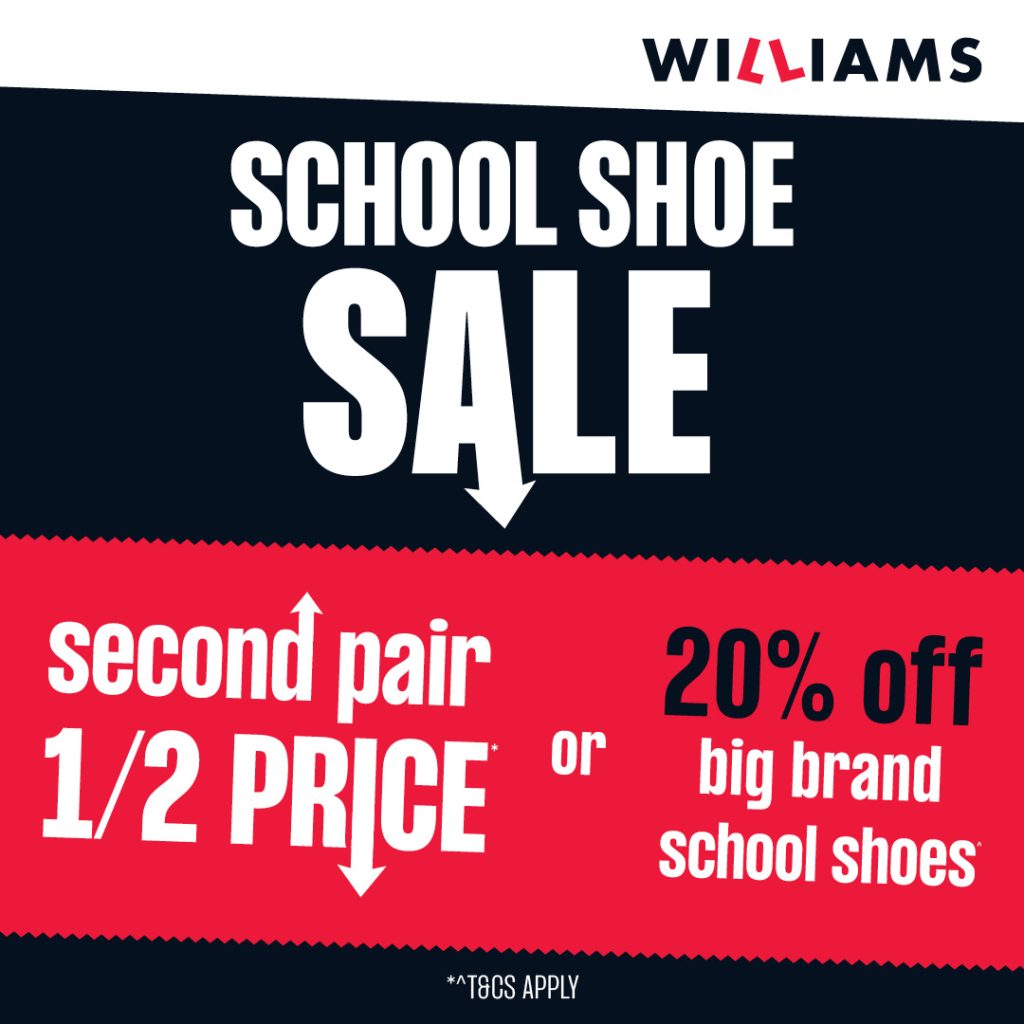 Williams school sales shoes sale