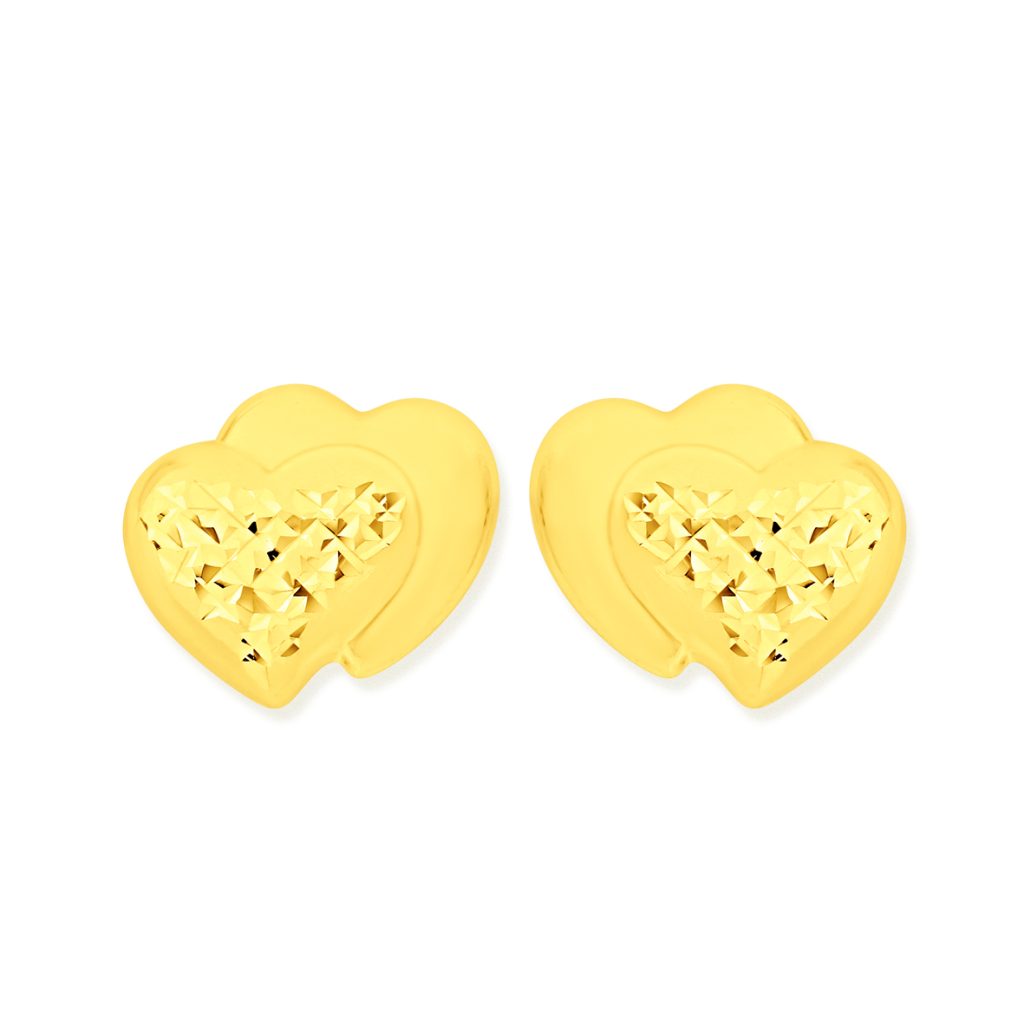 9ct Diamond-cut & Polished Double Heart Stud Earrings
was $129
NOW $69.95
SKU No. 2461139
