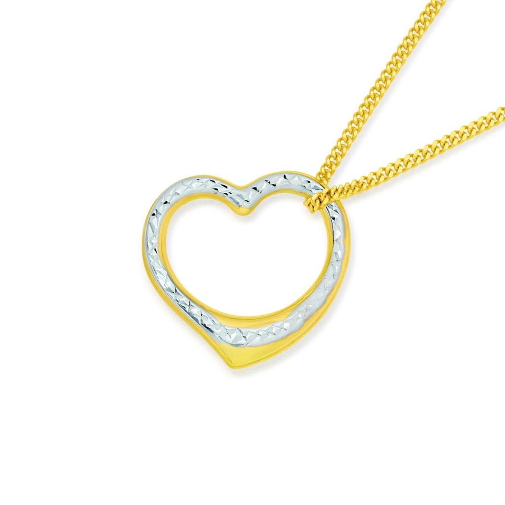 9ct 2-Tone 16mm Floating Heart Pendant
was $99.90
NOW $49.95
SKU no.2521291