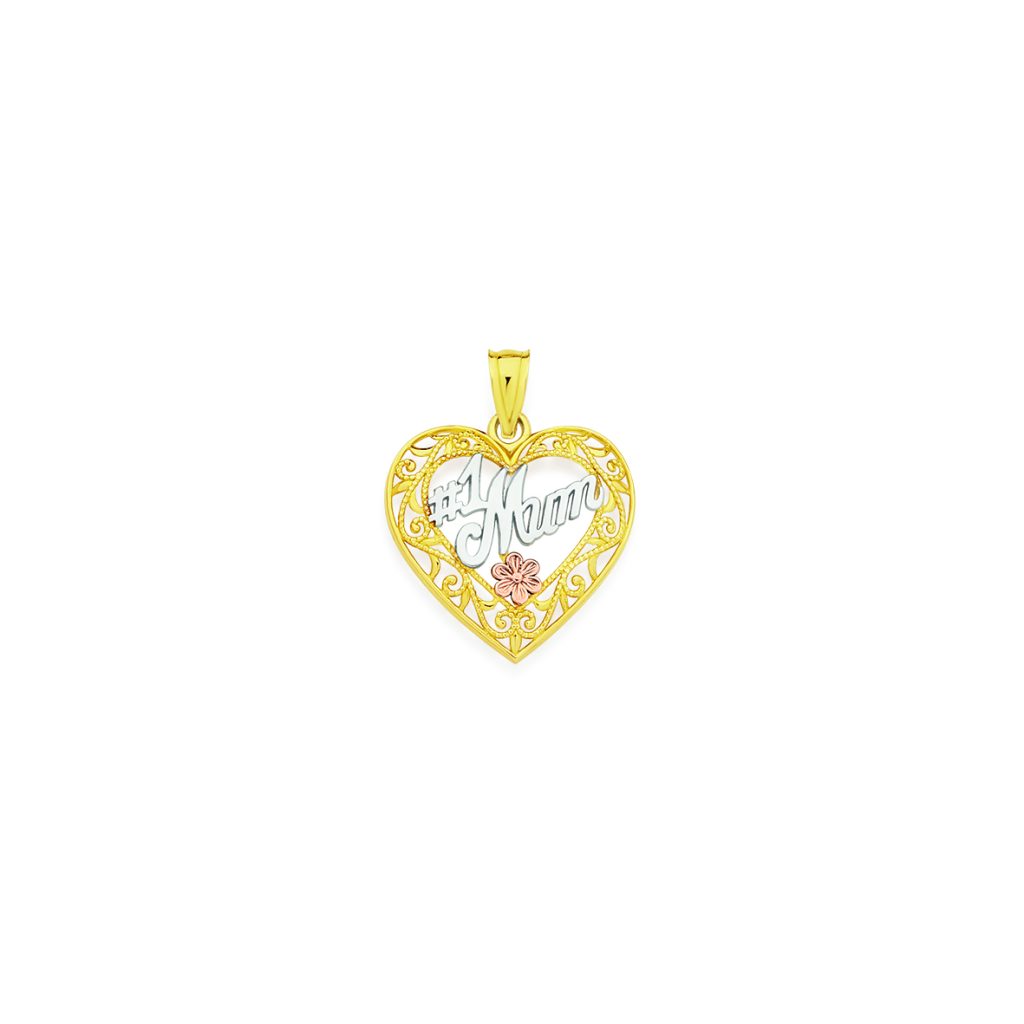 9ct 3-Tone Filigree #1 Mum Heart Pendant
was $179
NOW $89.50
SKU no. 2529135
