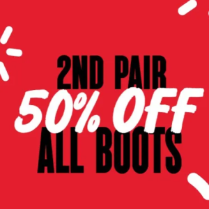 2ND PAIR 50% OFF ALL BOOTS