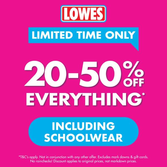 20-50% Off Everything