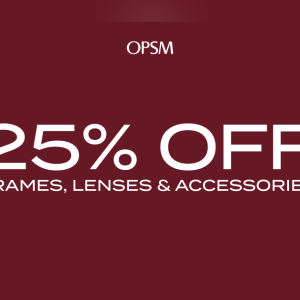 25% OFF FRAMES, LENSES & ACCESSORIES 25% OFF FRAMES, LENSES & ACCESSORIES