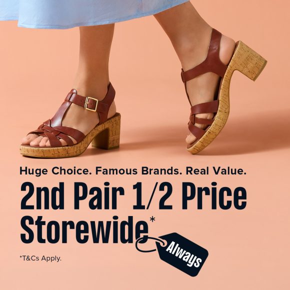 2nd Pair 1/2 Price Storewide